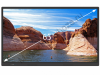 Рельсовая система 3000*1000мм с интерактивной панелью 65" (комби черный/белый)