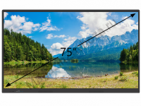 Рельсовая система 3600*1200мм с интерактивной панелью 75" (маркерная белая)