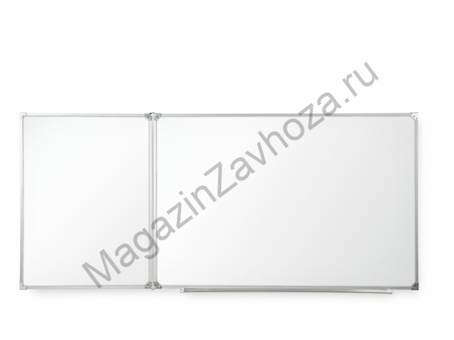 Двухэлементная(Л) магнитная полимерная школьная доска 3000х1200 (маркерная)