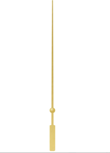 Секундная стрелка Арт: 80 gold,100 мм.  Золото