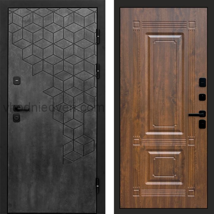 Входная дверь Termo-door Спейс Бетон патина - Мадрид Дуб