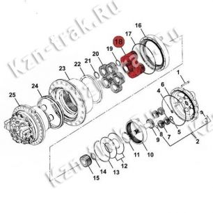 Планетарная передача [332/H3928] для гусеничного экскаватора JCB 