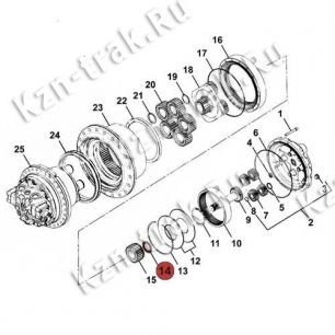 Центрирующее кольцо [332/H3924] для гусеничного экскаватора JCB 
