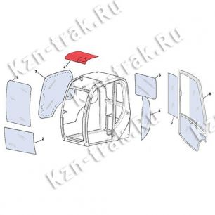 Стекло крыши [331/36330] для JCB JS220 