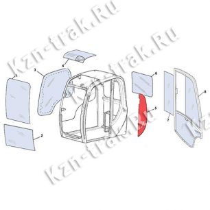 Стекло за дверью [827/80219] для JCB JS240 