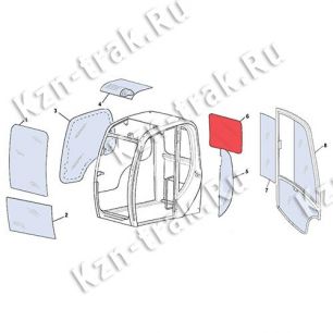 Стекло заднее [827/80218] для JCB JS 260 