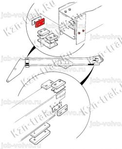 Подушки (боковые, первое колено) [159/69914] для погрузчика JCB 531-70 