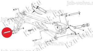 Палец в оголовок стрелы [811/50585] для погрузчика JCB 535-95 