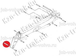 Втулка в оголовок стрелы [1211/0018] для погрузчика JCB 540-140 