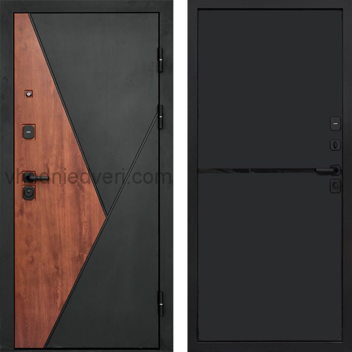 Входная дверь Termo-door Матрикс Дуб - Нео Black