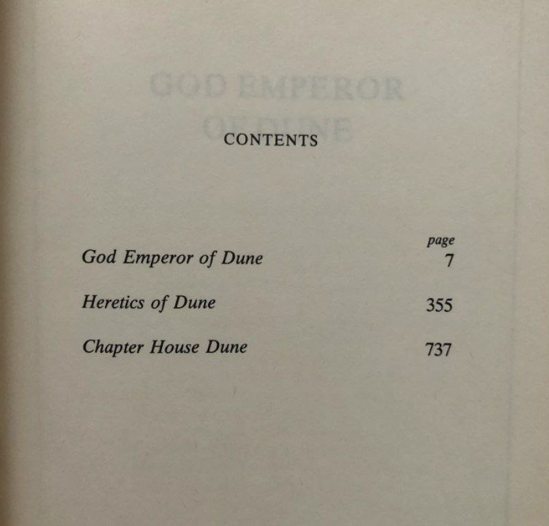 The Second Great DUNE Trilogy Frank Herbert 1st Thus HB/DW