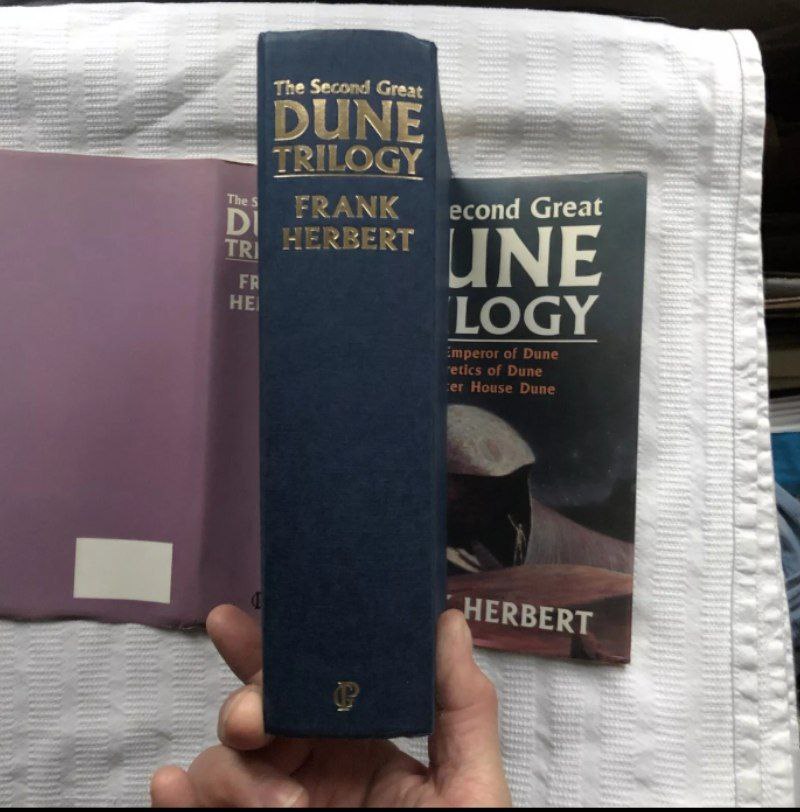 The Second Great DUNE Trilogy Frank Herbert 1st Thus HB/DW