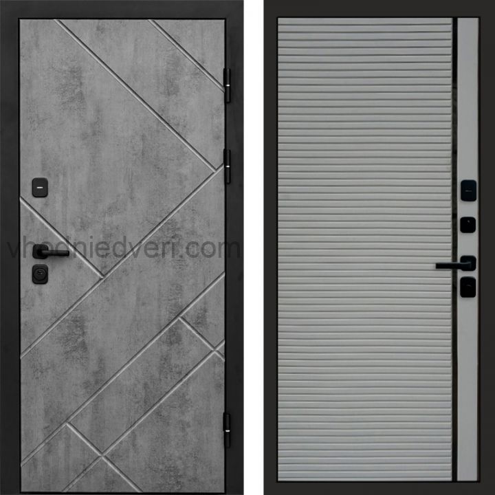 Входная дверь Termo-door Стоун Бетон - Porte Грей софт