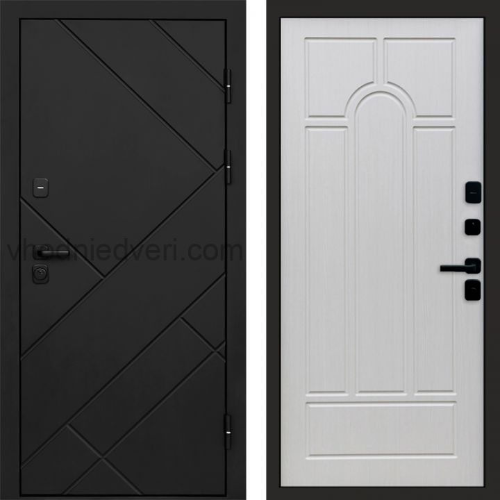 Входная дверь Termo-door Стоун Black - Арка Лиственница