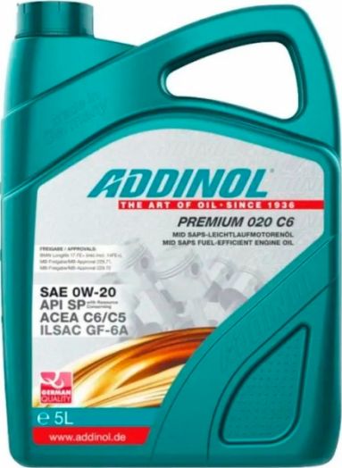 Addinol Premium 020 C6 0W-20, 5л