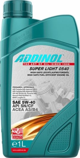 Addinol Super Light 0540 5W-40, 1л