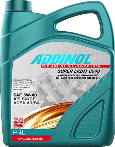 Addinol Super Light 0540 5W-40, 4л