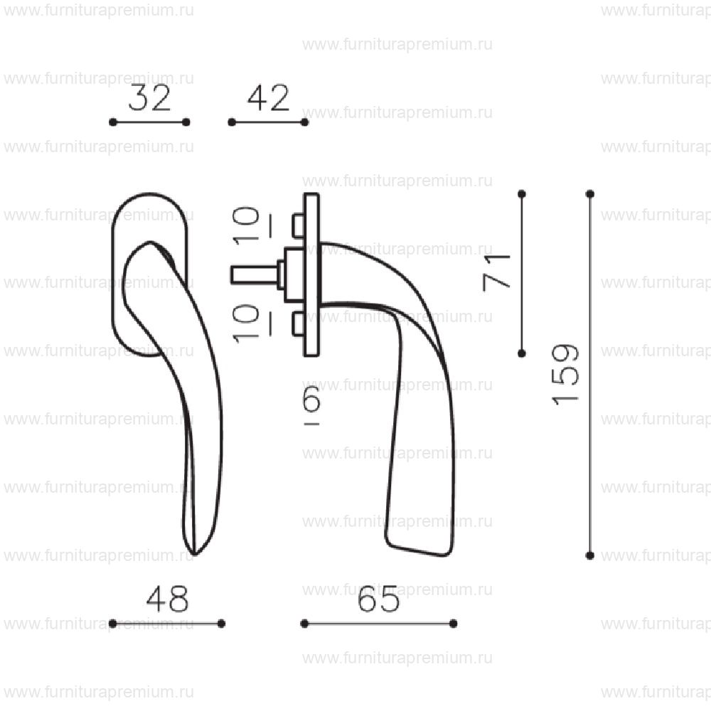 Оконная ручка Olivari Vola K257 DK