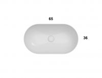Накладная раковина Globo T-Edge Le Ciotole B6O65 65 х 36 схема 3