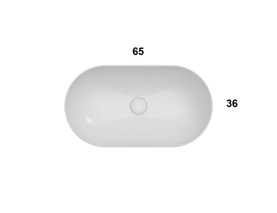 Накладная раковина Globo T-Edge Le Ciotole B6O65 65 х 36 схема 3