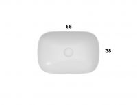 Накладная раковина Globo Le Ciotole B6R56 55 х 38 схема 3