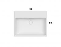 Раковина Globo I Classici SCQ65 65x50 схема 3