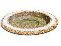 СПА бассейн с мозаикой Aquavia Oasis d250 см на шесть человек 250х250 схема 1