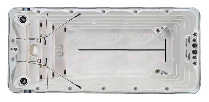 Плавательный спа бассейн passion spas sport swimspa fitness 2 deep