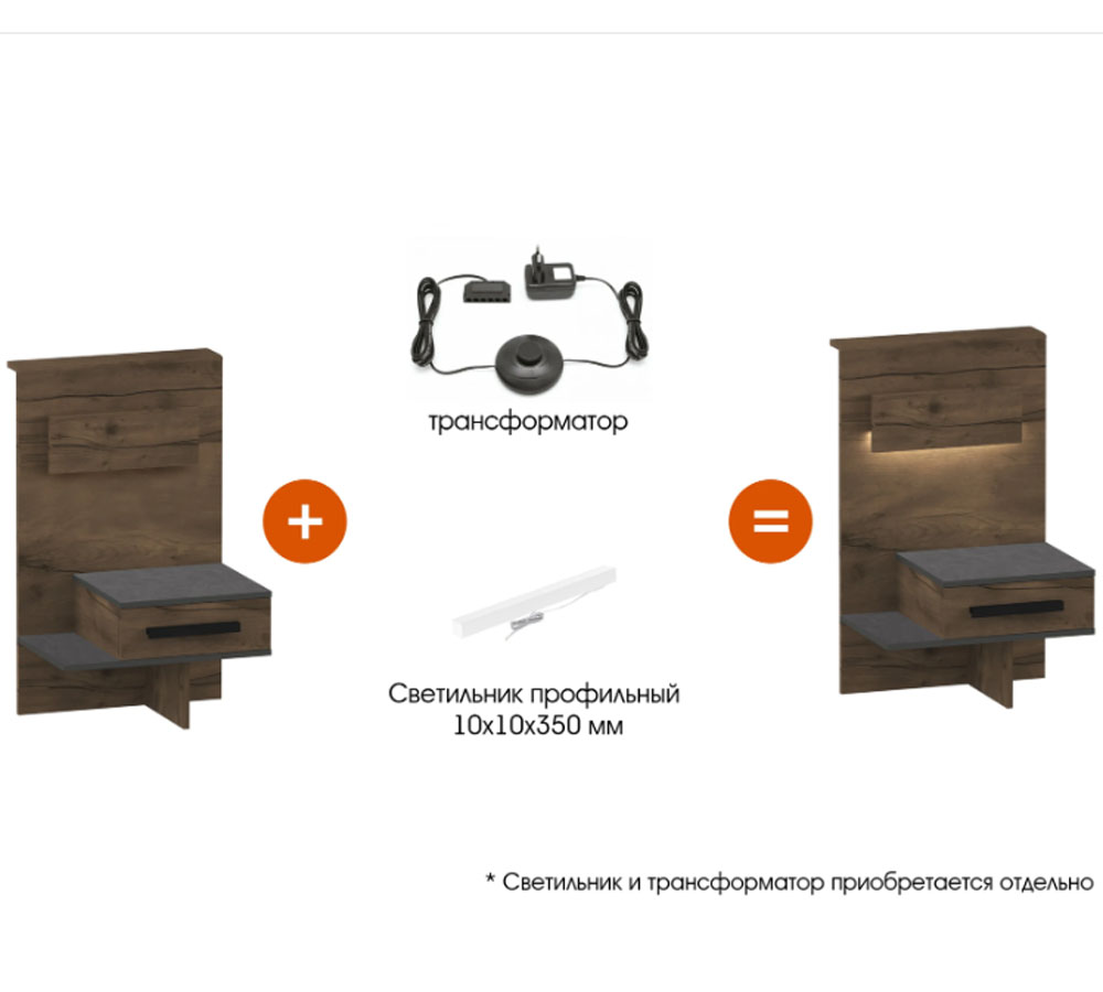 Тумба прикроватная "Глазго" спальня