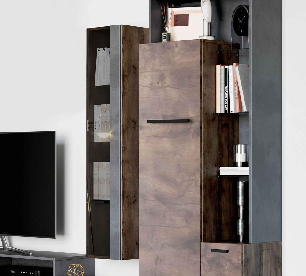 Шкаф навесной с дв "Глазго" гостиная