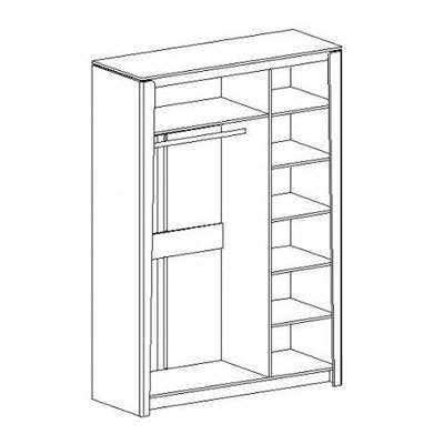 Мальта Шкаф трехдверный