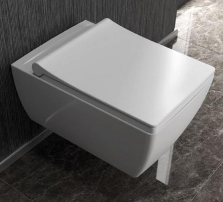 Dura First Wall Hung WC Unitaz - Parlaq Ağ Premium Keyfiyyət