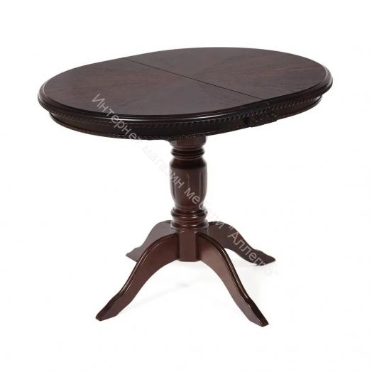 Стол STEFANO бук, мдф, 100+30x80x77см, Tobacco