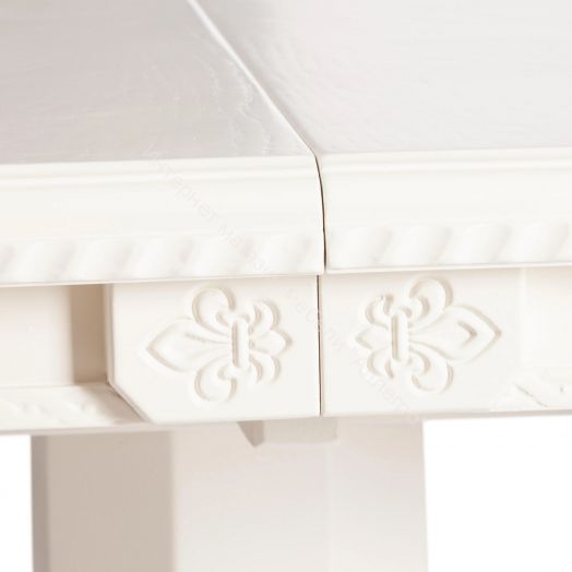 Стол COPPOLA бук, мдф, 140+40x80x77см, Ivory white