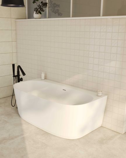 Овальная Ванна Globo Nives KOIB1263 160x84,5 см с 3 отверстиями под смеситель схема 3