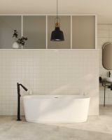 Овальная Ванна Globo Nives KOIB1263 160x84,5 см с 3 отверстиями под смеситель схема 4