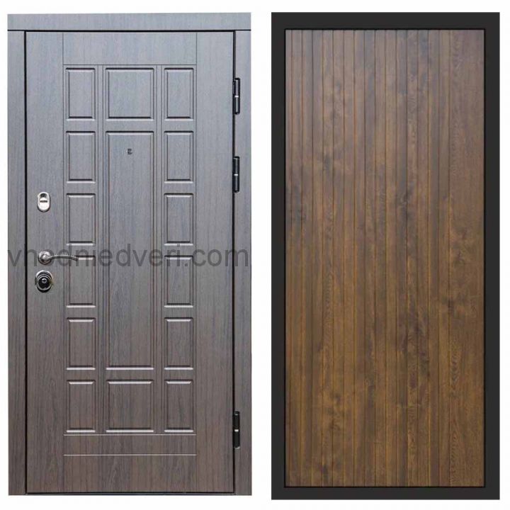 Входная дверь Termo-door Премиум винорит Виргиния Венге с терморазрывом - FLAT Дуб