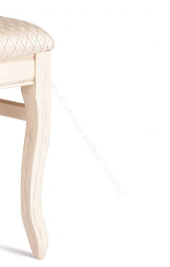 Стул VERSAL мягкое сидение бук, 51х48х106 см, бежевый патина, жаккард бежевый