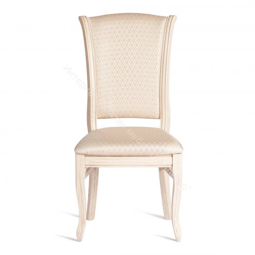 Стул VERSAL мягкое сидение бук, 51х48х106 см, бежевый патина, жаккард бежевый