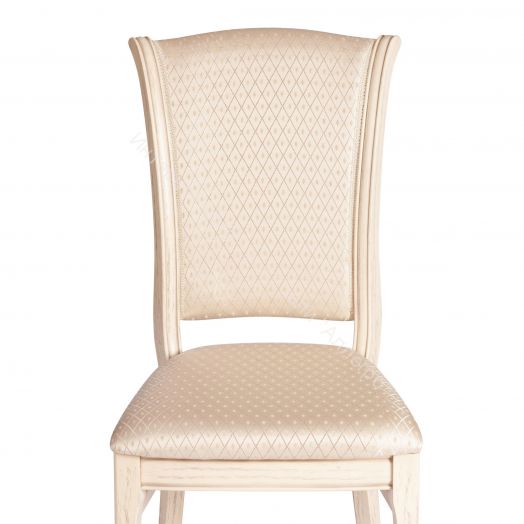 Стул VERSAL мягкое сидение бук, 51х48х106 см, бежевый патина, жаккард бежевый