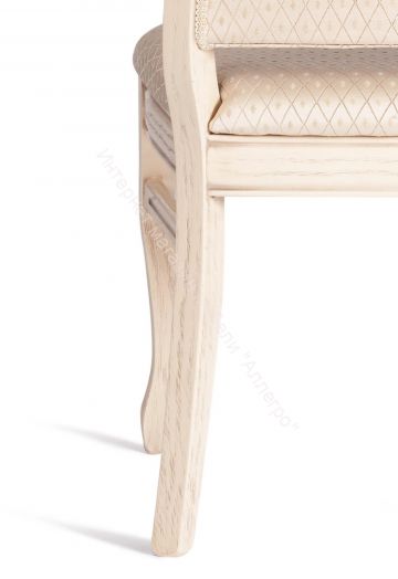 Стул VERSAL мягкое сидение бук, 51х48х106 см, бежевый патина, жаккард бежевый