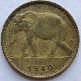 Слон 1 франк Бельгийское Конго 1949