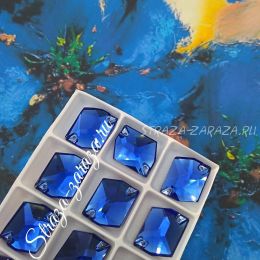 DeLuxe Пришивные Стразы Sapphire Космик 16*21 мм