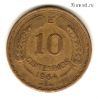 Чили 10 сентесимо 1964