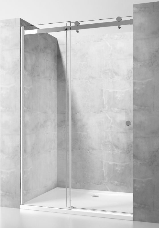 Душевая дверь OportoShower OS7-CH 120x195 см прозрачное стекло, профиль хром