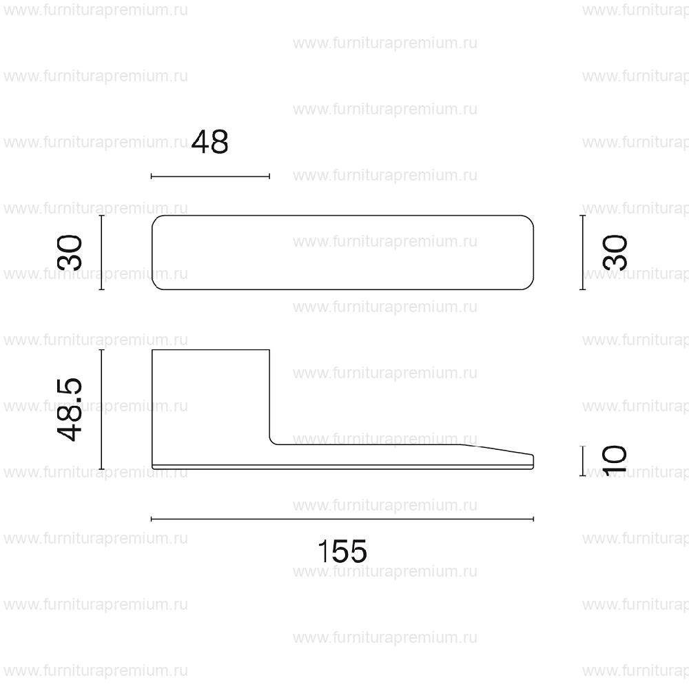 Ручка Aprile Ludisia RTH L