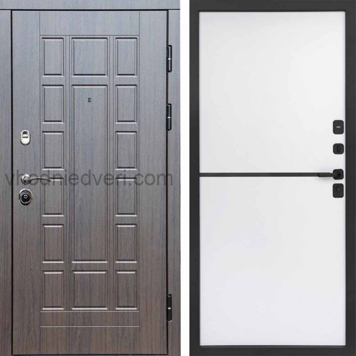 Входная дверь Termo-door Премиум винорит Виргиния Венге с терморазрывом - Нео White