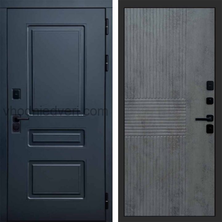 Входная дверь Termo-door Аляска Графит с терморазрывом - Мастино Бетон темный
