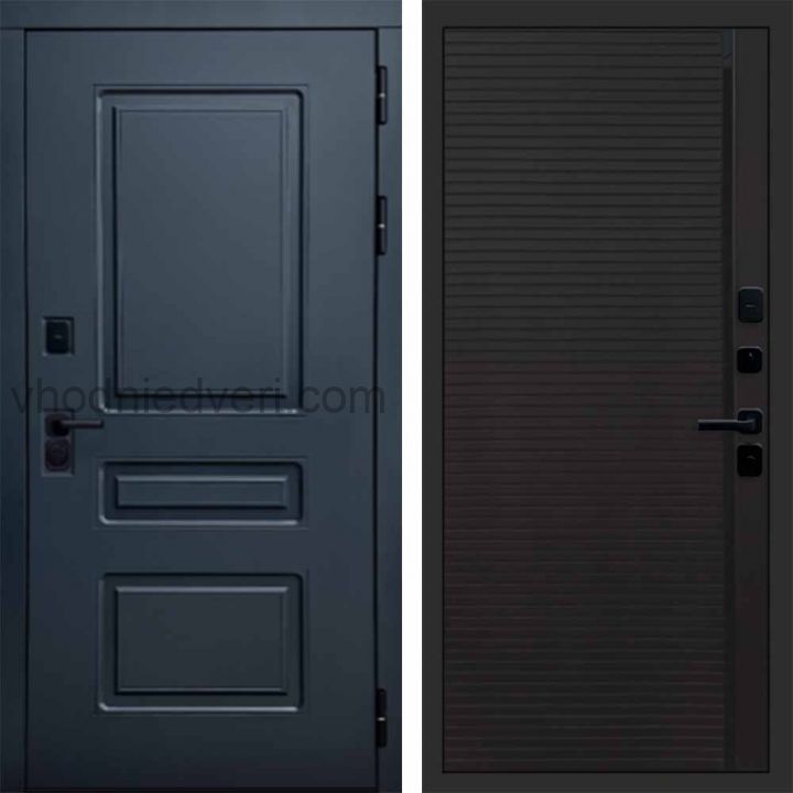 Входная дверь Termo-door Аляска Графит с терморазрывом - Porte black