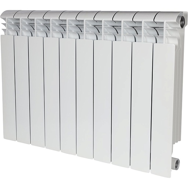 Алюминиевый радиатор STOUT VEGA 500 4-14 секций боковое подключение (белый RAL 9016)